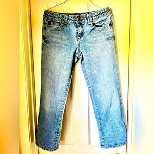 American Eagle Vintage 2 Way Capri/Jeans w/ Reversible- Fold up Cuffs, S…